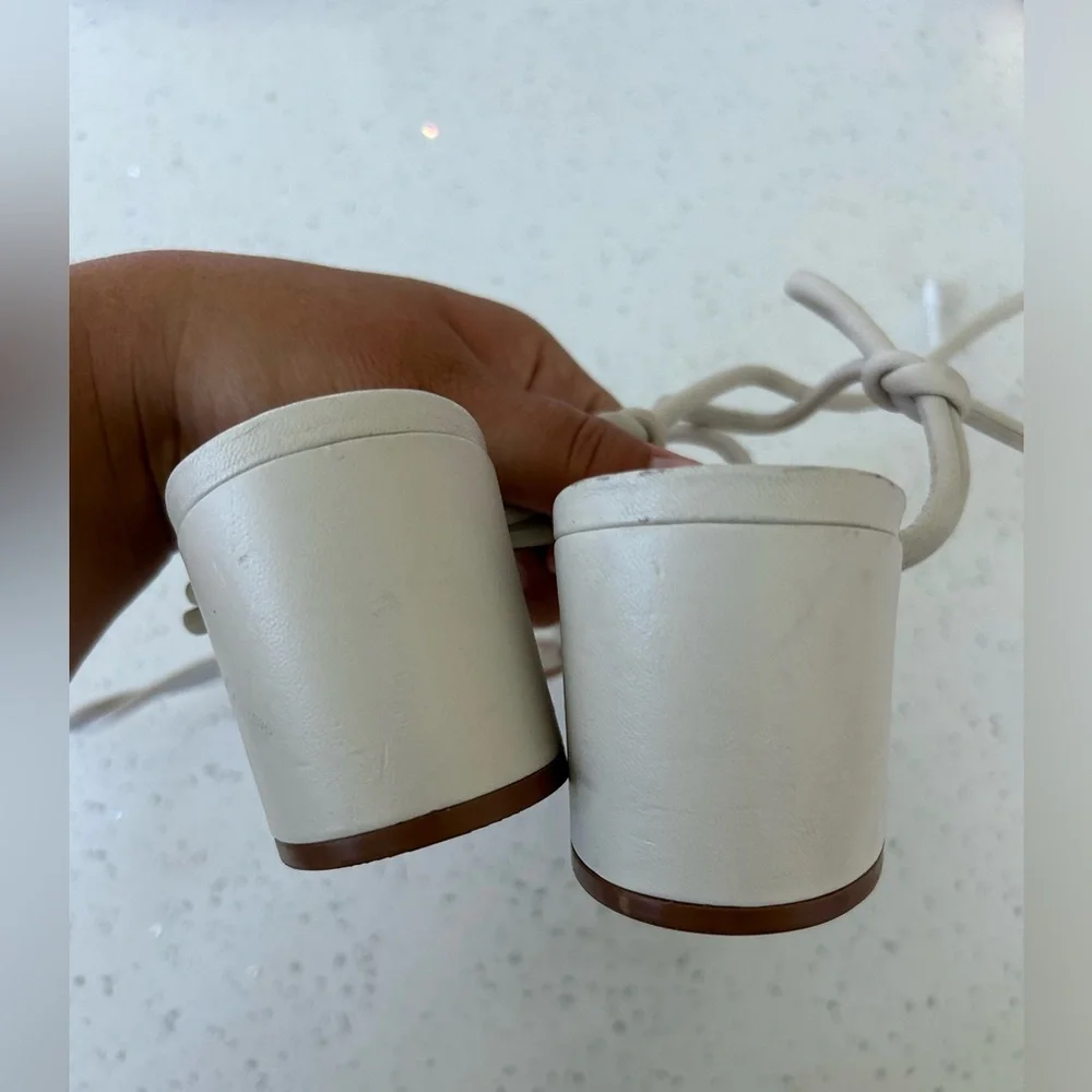 SCHUTZ strappy lace-up block heel sandals women’s 8 - Picture 5 of 7